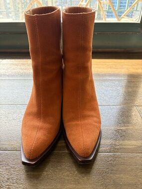 Coach Prestyn Leather Suede Ankle Boots